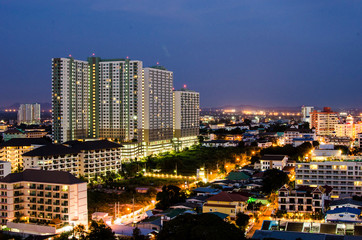 Fototapeta na wymiar Pattaya City night
