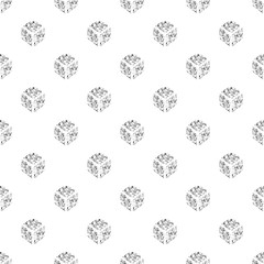 seamless  gold glitter isometric square symmetry pattern on white background