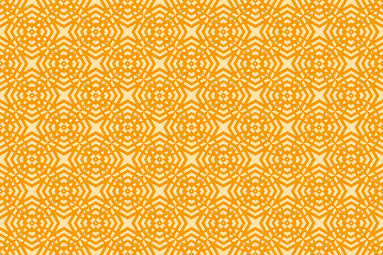  Vector seamless pattern with geometric style background. for printing on fabric, paper for scrapbooking, wallpaper, cover, page book. orange color