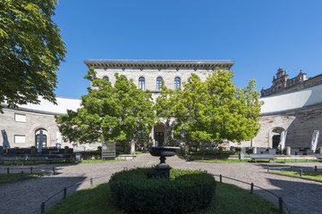 Fototapeta na wymiar Elegant buildings of Baden-Baden in Germany