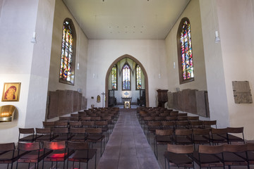 Interior of the old church in Baden-Baden