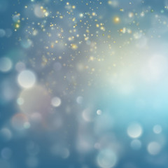 New year and Xmas Defocused Background With Blinking Stars. EPS 10 vector