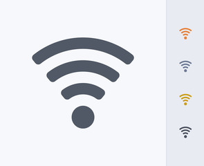 Wifi Symbol - Carbon Icons. A professional, pixel-perfect icon designed on a 32 x 32 pixel grid and redesigned on a 16 x 16 pixel grid for very small sizes.