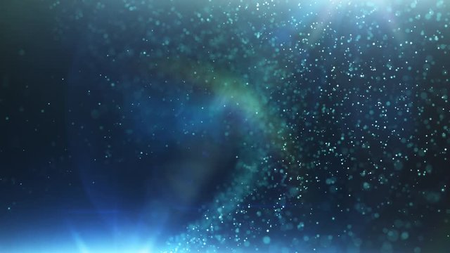 Seamless looping particles in space, with light effects. 30 seconds long and loops. Check out our portfolio for similar backgrounds and much more!