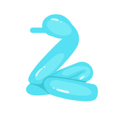 Swan. Vector. Cartoon. Isolated art