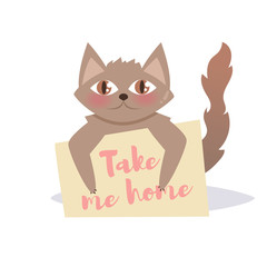 Homeless cat. Take me home.