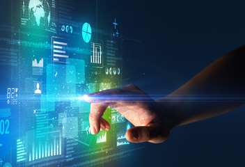 Finger touching interface