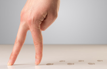 Walking fingers concept