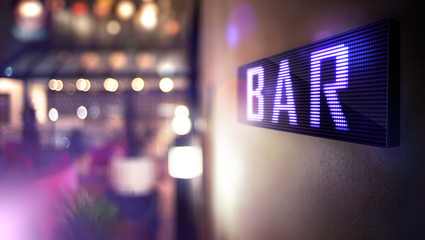 LED Display - Bar Signage