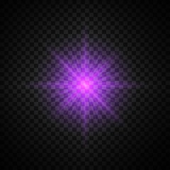 purple glowing light glitter - 173187978