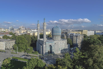 Naklejka premium Вид на Санкт-Петербургскую соборную мечеть. 