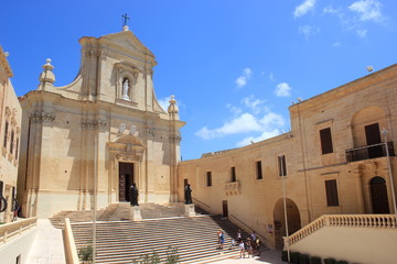Malta: Die berühmte Kathedrale der Hauptstadt Victoria Rabat auf der Insel Gozo