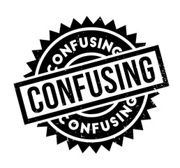 Confusing rubber stamp. Grunge design with dust scratches. Effects can be easily removed for a clean, crisp look. Color is easily changed.