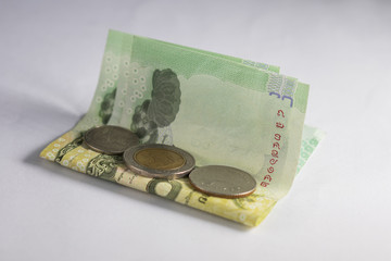 The banknotes and Coins