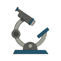 Microscope science tool icon vector illustration graphic design