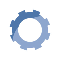 gear wheel icon over white background vector illustration