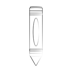 Pencil crayon icon vector illustration graphic design