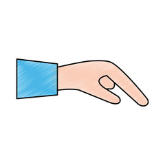 Hand touching something icon vector illustration graphic design