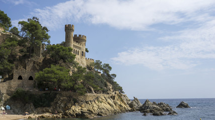 Fototapeta na wymiar Castle in Lloret de Mar