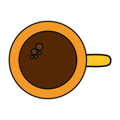 coffee mug icon over white background vector illustration