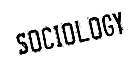 Sociology rubber stamp. Grunge design with dust scratches. Effects can be easily removed for a clean, crisp look. Color is easily changed.