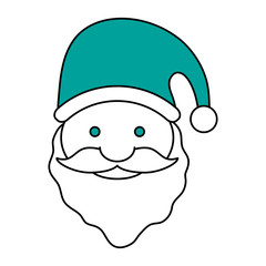 Santa claus cartoon icon vector illustration graphic design