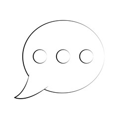 Bubble chat symbol icon vector illustration graphic design