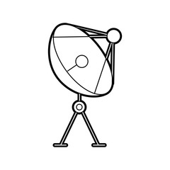 radar dish antenna for broadcast communication