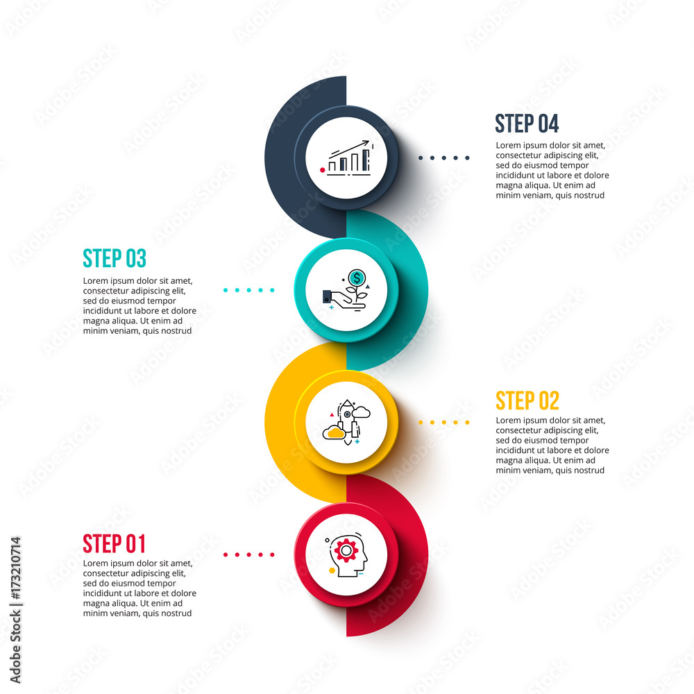 Poster business data visualization.
