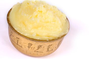 Desi ghee or clariified liquid butter, cooking oil, pure ghee 