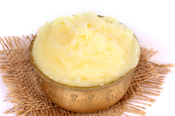 Desi ghee or clariified liquid butter, cooking oil, pure ghee 