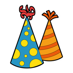 party hats decorative icon