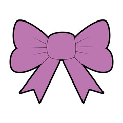 bow ribbon isolated icon