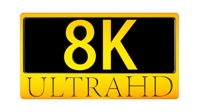 3d rendering of nice view of Ultra HD 8K ICON