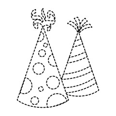 party hats decorative icon
