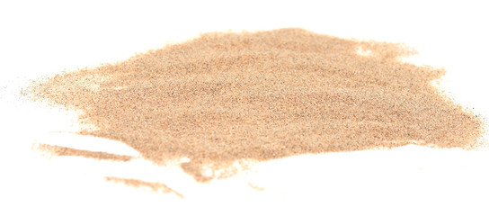 sand on white