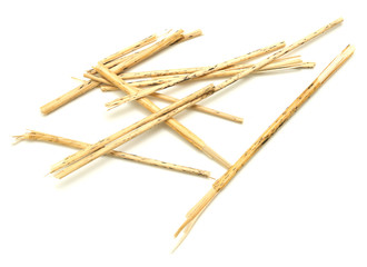 straw on white