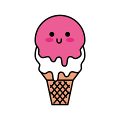 sweet ice cream cold flavor fresh tasty