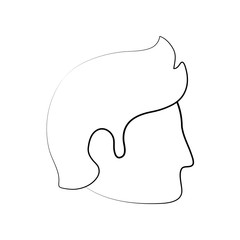 Man faceless head icon vector illustration graphic design