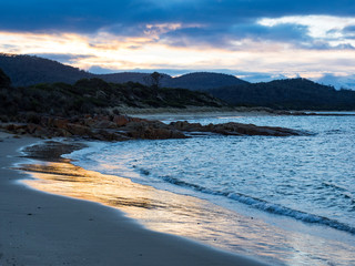 Sunrise over Coles Bay