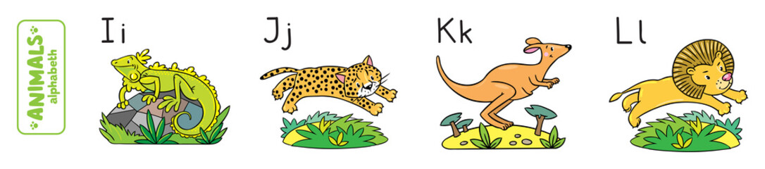 Animals alphabet or ABC.