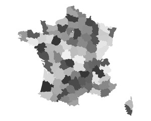 Karte von Frankreich