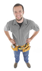 Handyman with tool belt