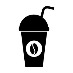 paper coffee cup disposable takeaway beverage vector illustration