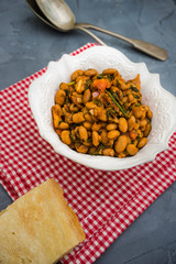 Traditional georgian dish lobio