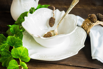 Rustic table setting