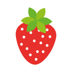 delicious strawberry fruit harvest organic vector illustration