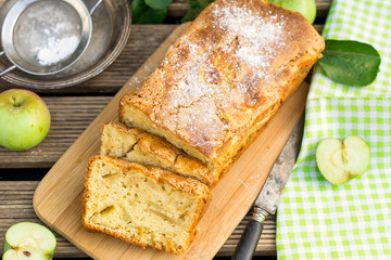 Moist fluffy sweet apple cake