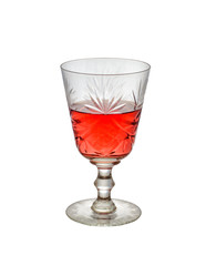 Crystal glass of wine