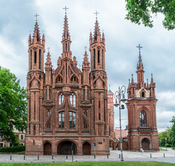 Fototapeta na wymiar St. Anne's Church.Vilnius. Lithuania. 2016.06.11